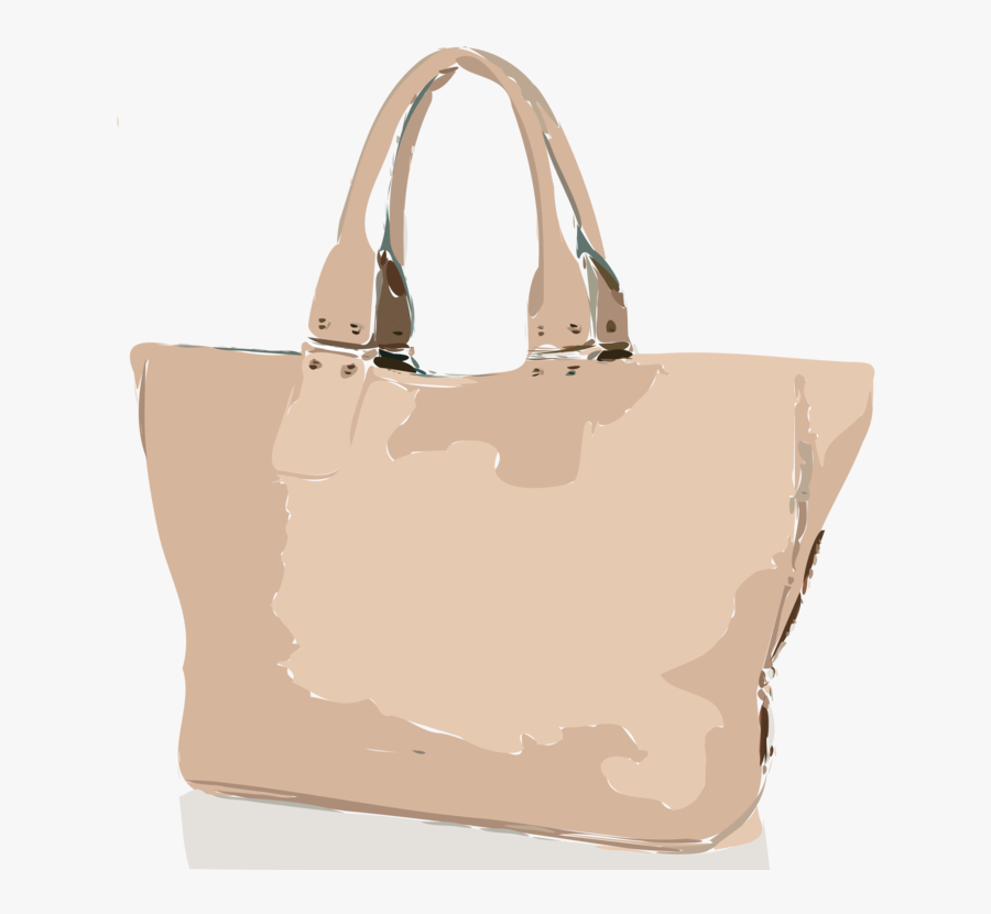 Brown,peach,leather - Tote Bag, Transparent Clipart