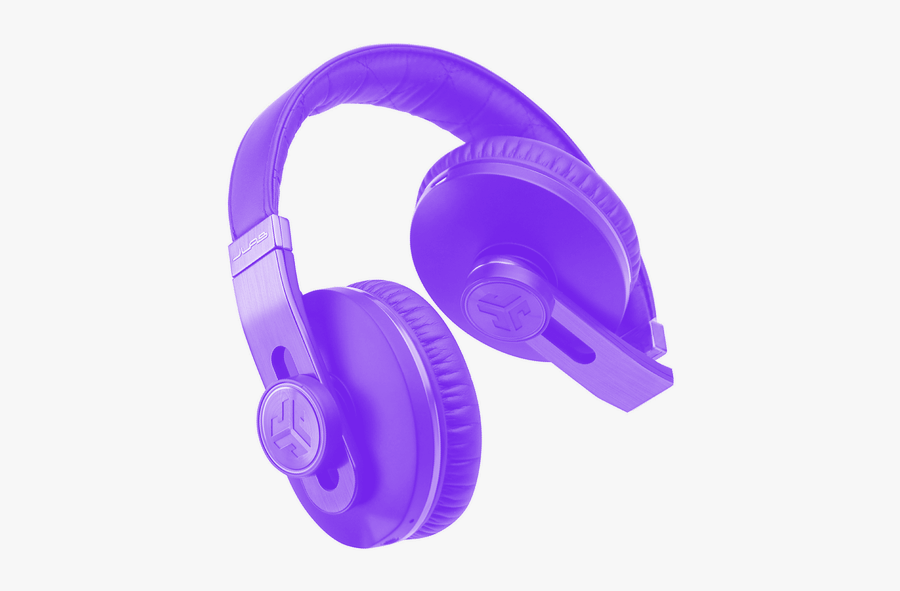 Purple Headphones Png, Transparent Clipart