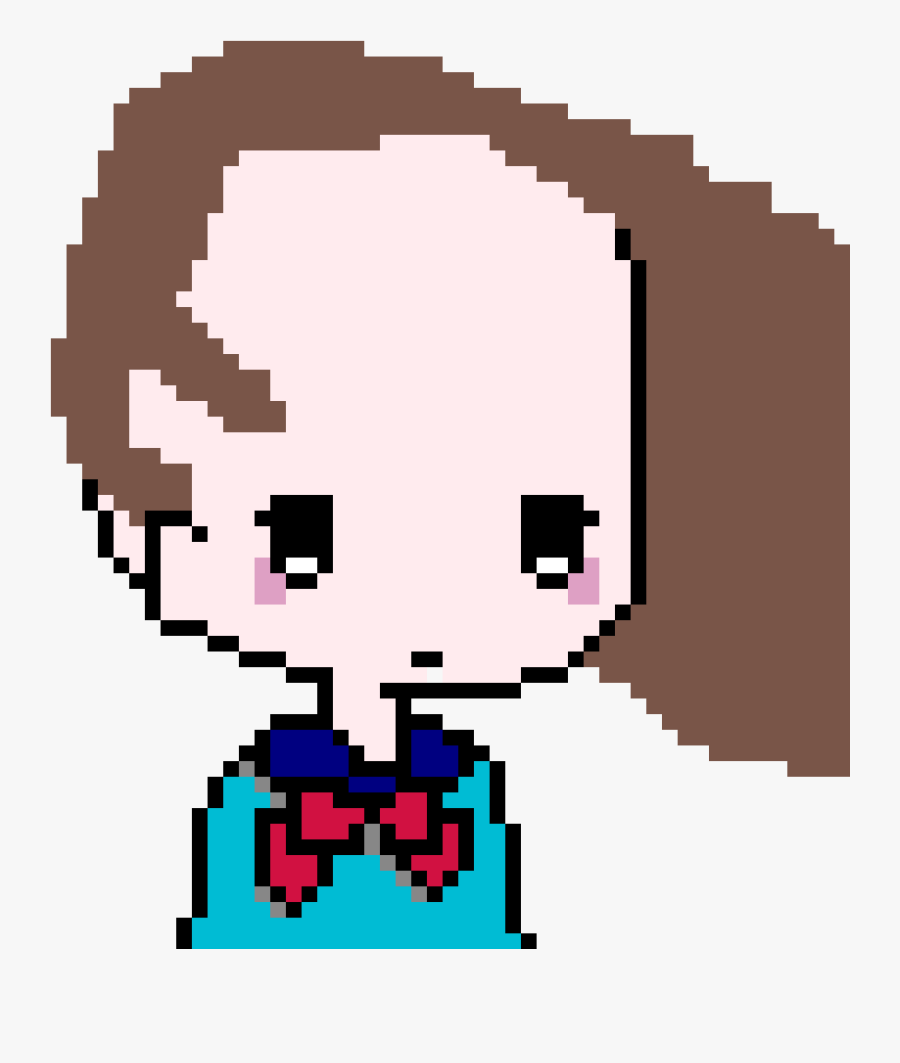 Her Here Is Blowing Thats Why It Looks Weird Clipart - Anime Cute Pixel Art, Transparent Clipart