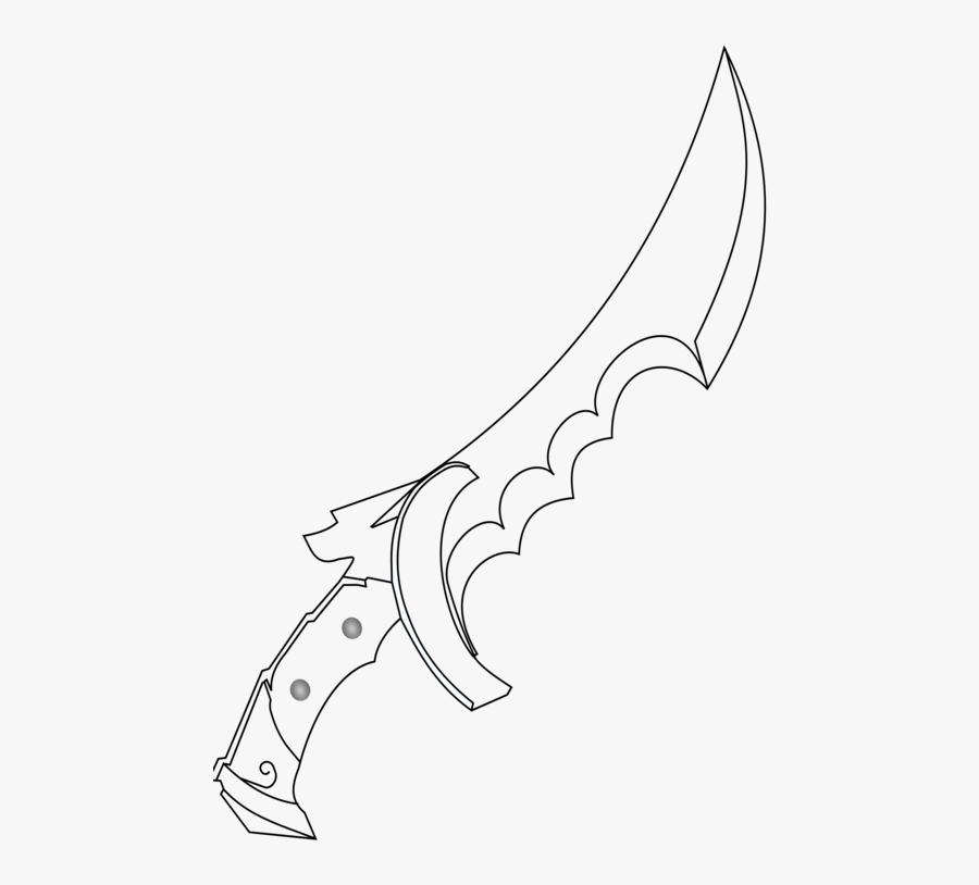Blade Clipart Black And White - Sword, Transparent Clipart