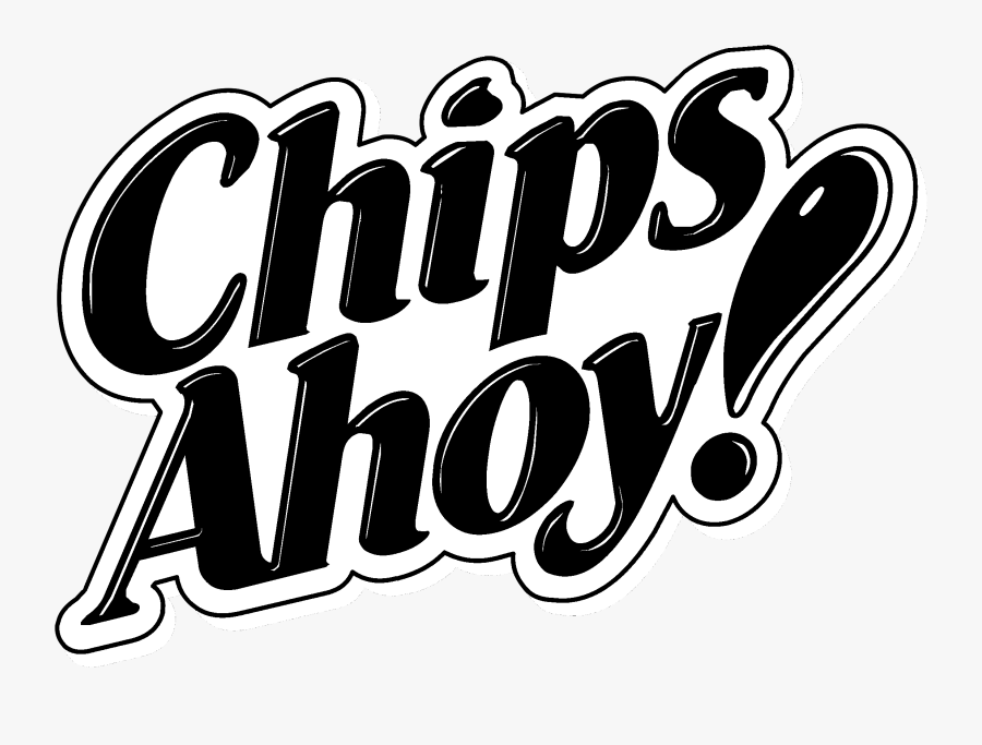 Chips Ahoy Logo Black And White - Chips Ahoy, Transparent Clipart