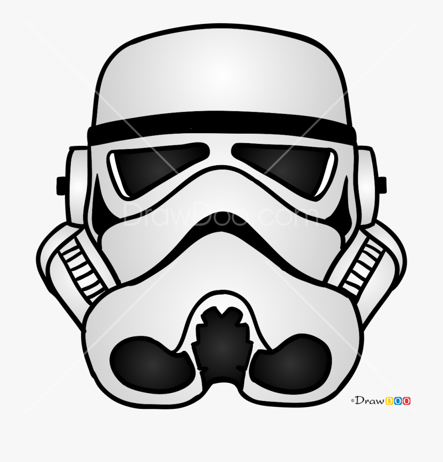 Door Decs Star Wars Clipart , Png Download - Star Wars Stormtrooper Kopf, Transparent Clipart