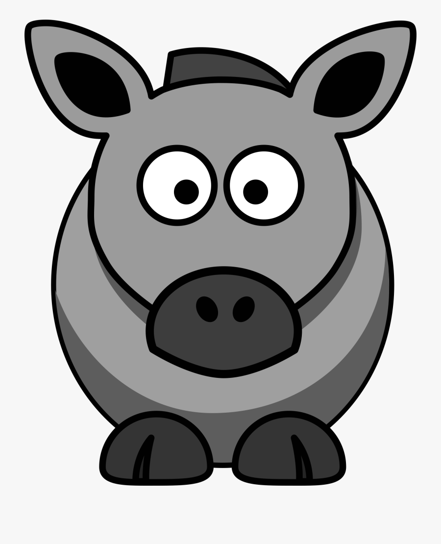 Cartoon Farm Animals Horse, Transparent Clipart
