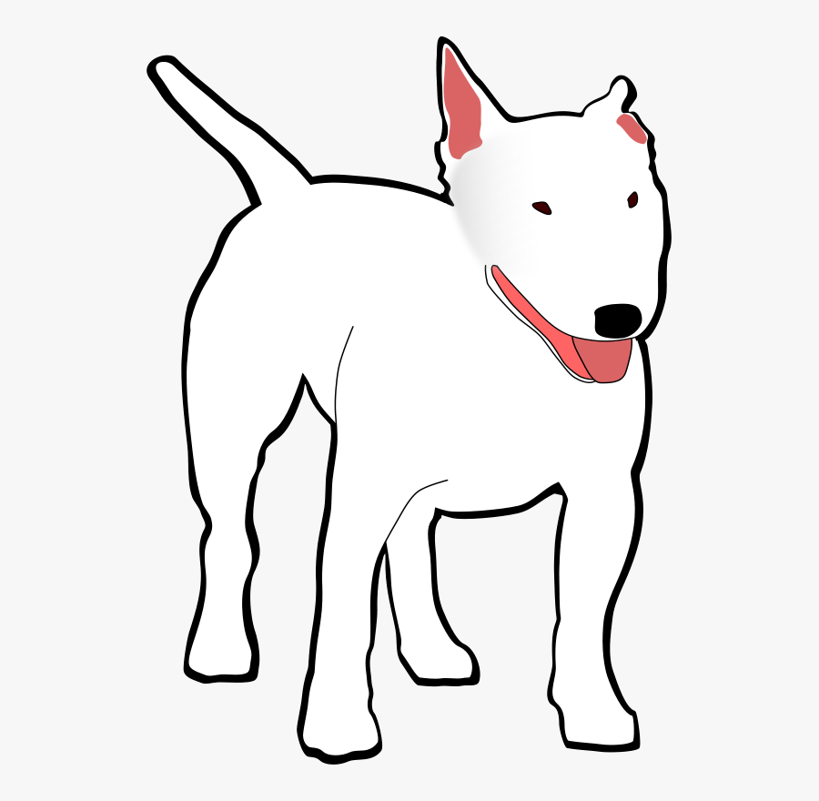 Bullterrier - Bull Terrier Cartoon, Transparent Clipart