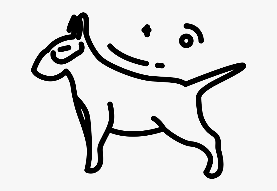 Bull Stamp Sketch Dog, Transparent Clipart