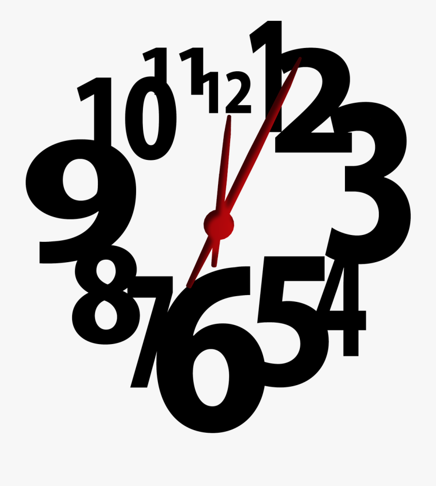 Enter Class And Begin Working - Clock, Transparent Clipart