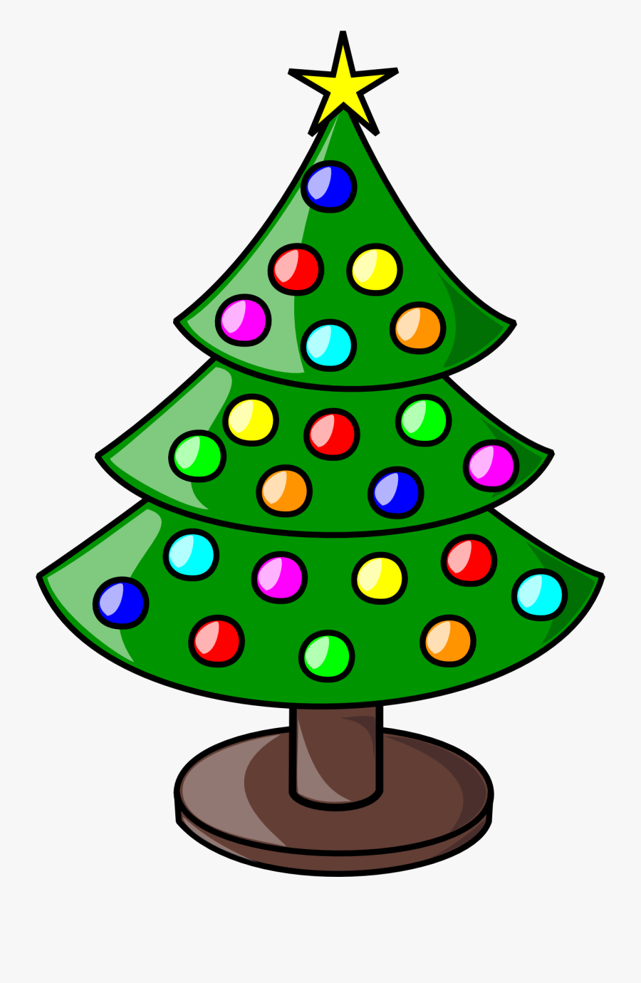 Christmas Tree Clip Art, Transparent Clipart