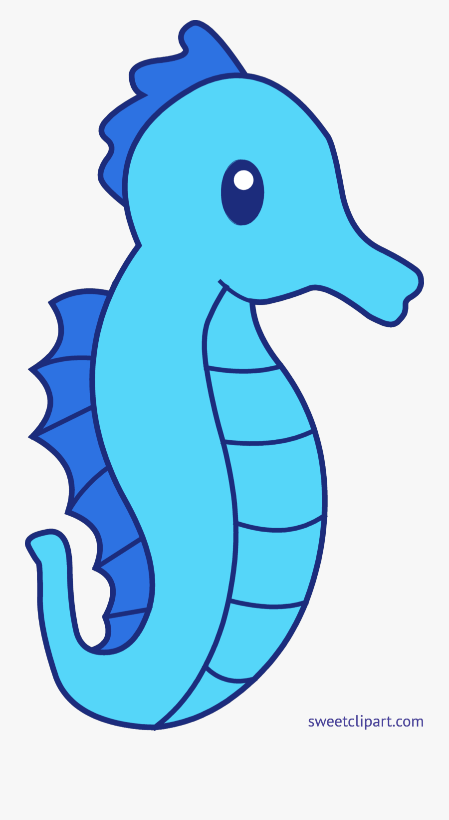 Image Blue Clip Art Sweet - Clipart Seahorse, Transparent Clipart