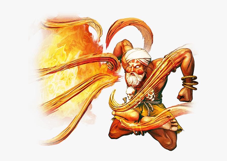 Clip Art Dhalsim Street Fighter - Street Fighter Dhalsim Art, Transparent Clipart
