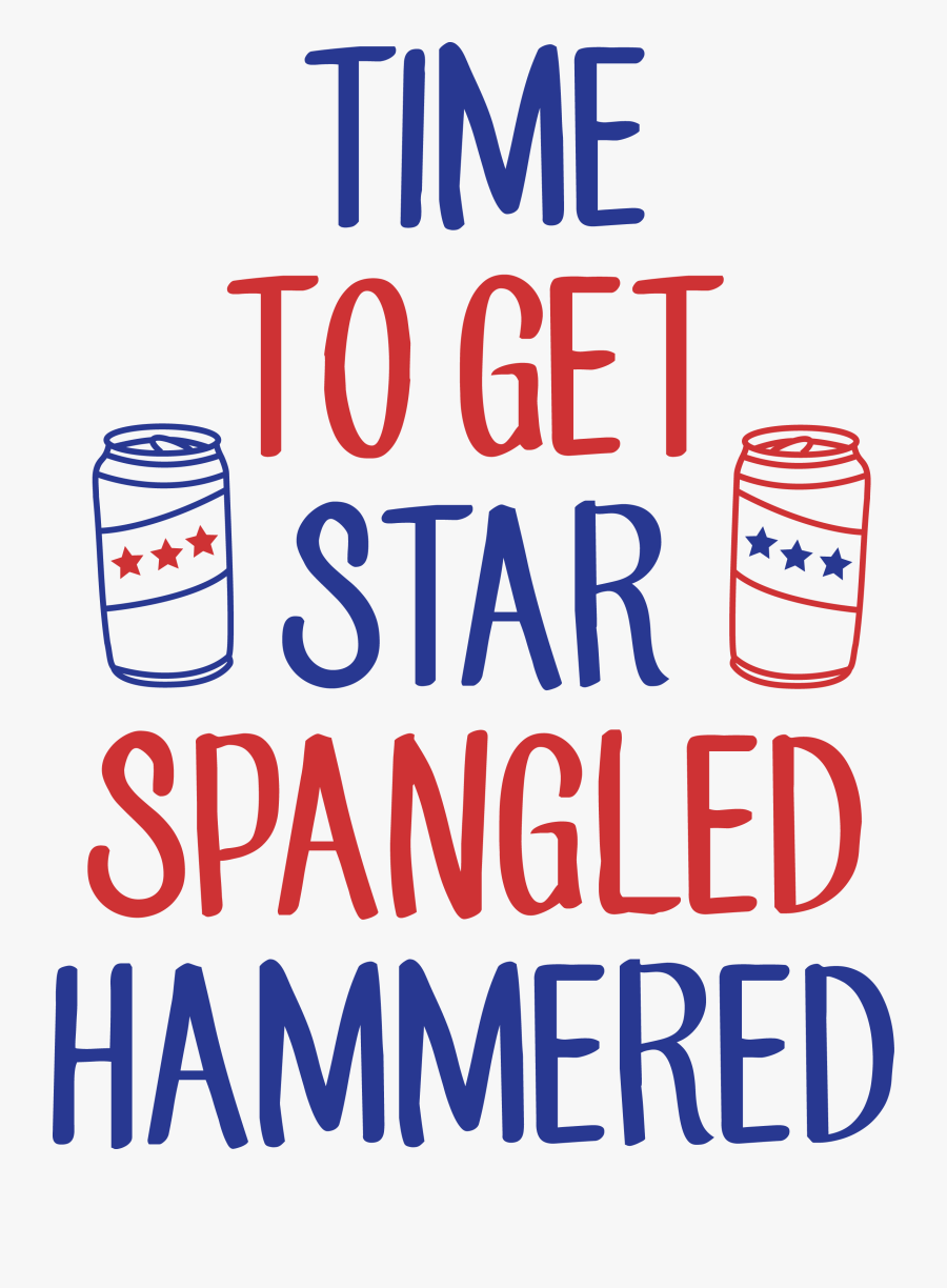 Transparent 4th Of July Banner Png - Star Spangled Hammered Svg, Transparent Clipart