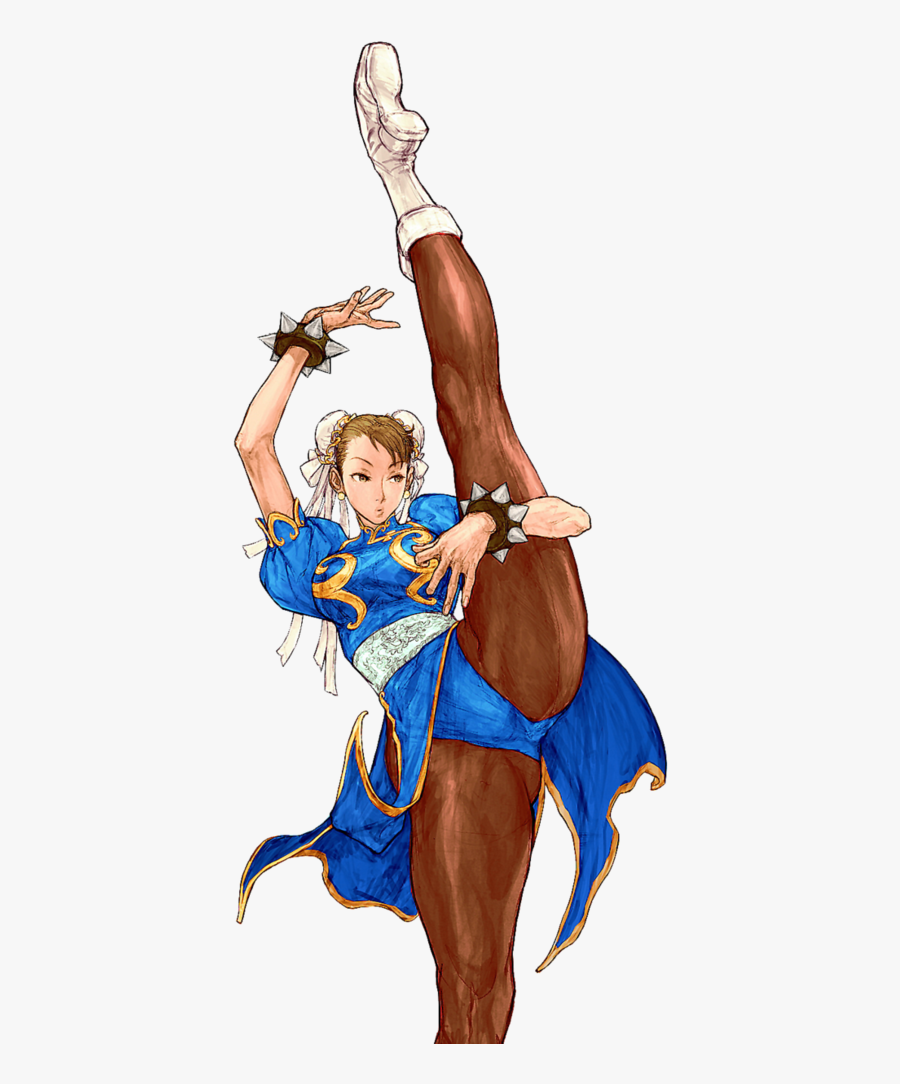 Transparent Street Fighter Clipart - Chun Li And Ryu Art, Transparent Clipart
