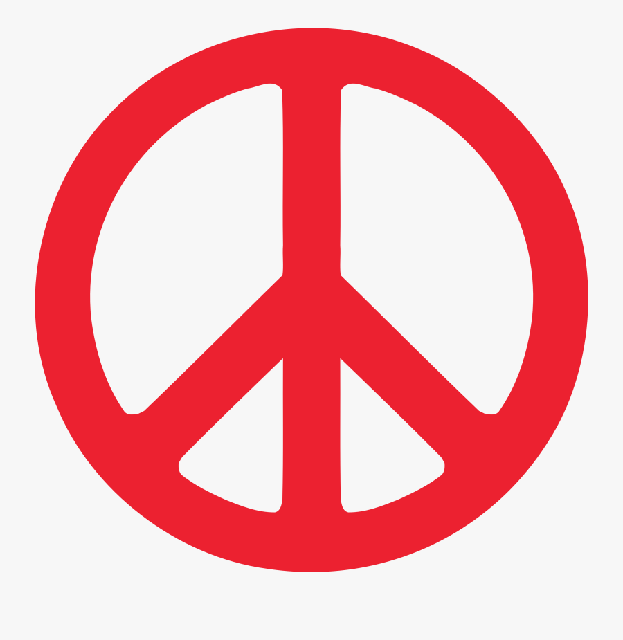 Wele Sweet Clip Art Free - Peace Symbol Red, Transparent Clipart