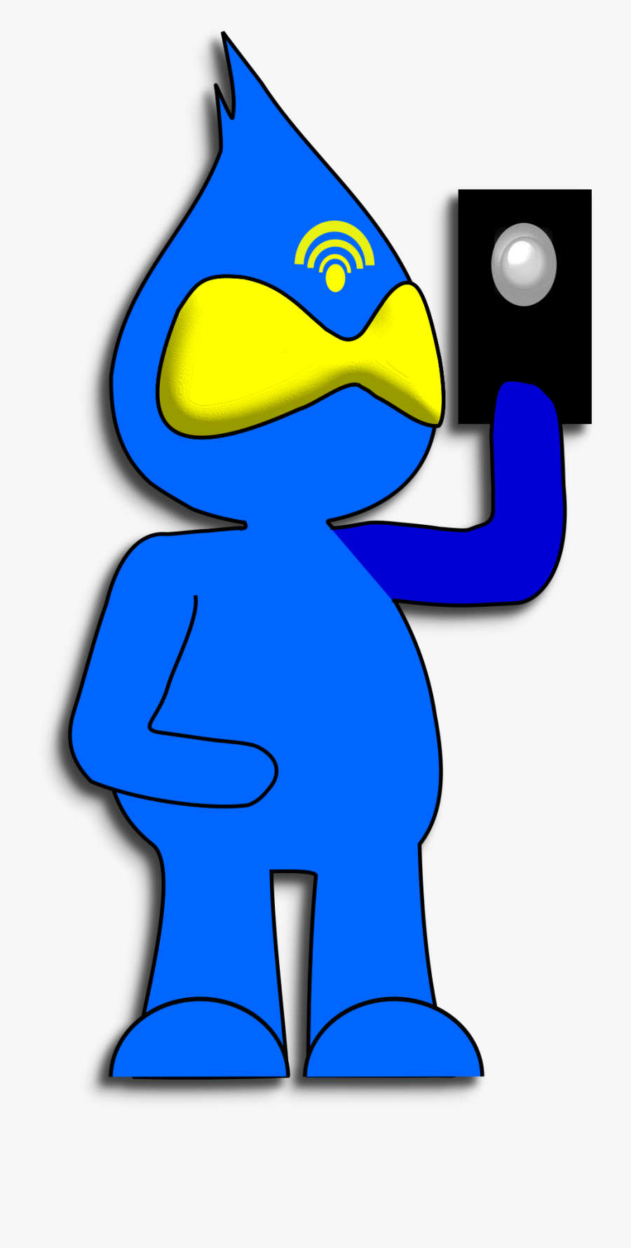 Blue Character Mobile Phone Clip Arts, Transparent Clipart