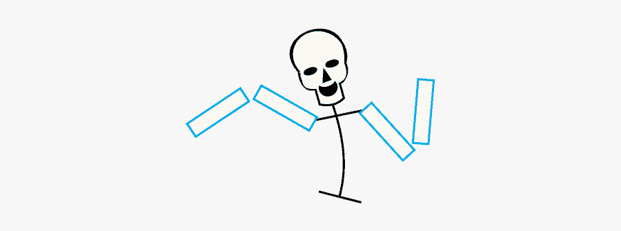 How To Draw Skeleton - Cartoon, Transparent Clipart