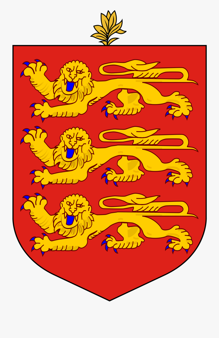 Guernsey Coat Of Arms, Transparent Clipart