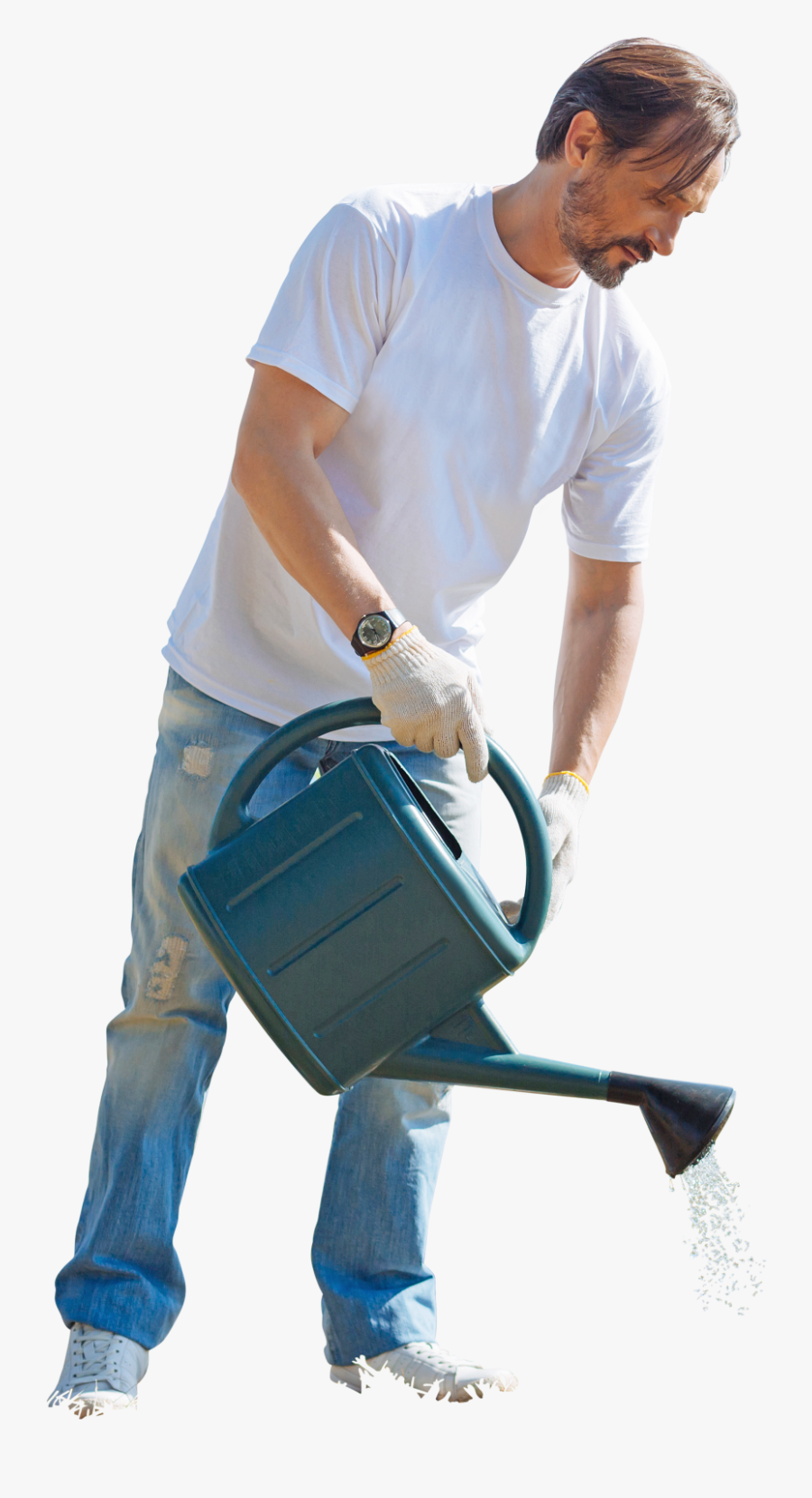 Working People Png - People Working In Garden Png, Transparent Clipart