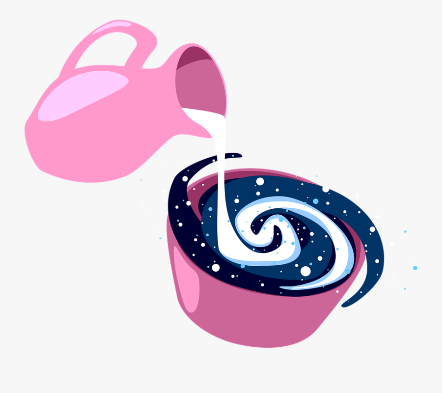 Galaxy, Spiral, The Milky Way, Cosmos, Milk - Illustration, Transparent Clipart