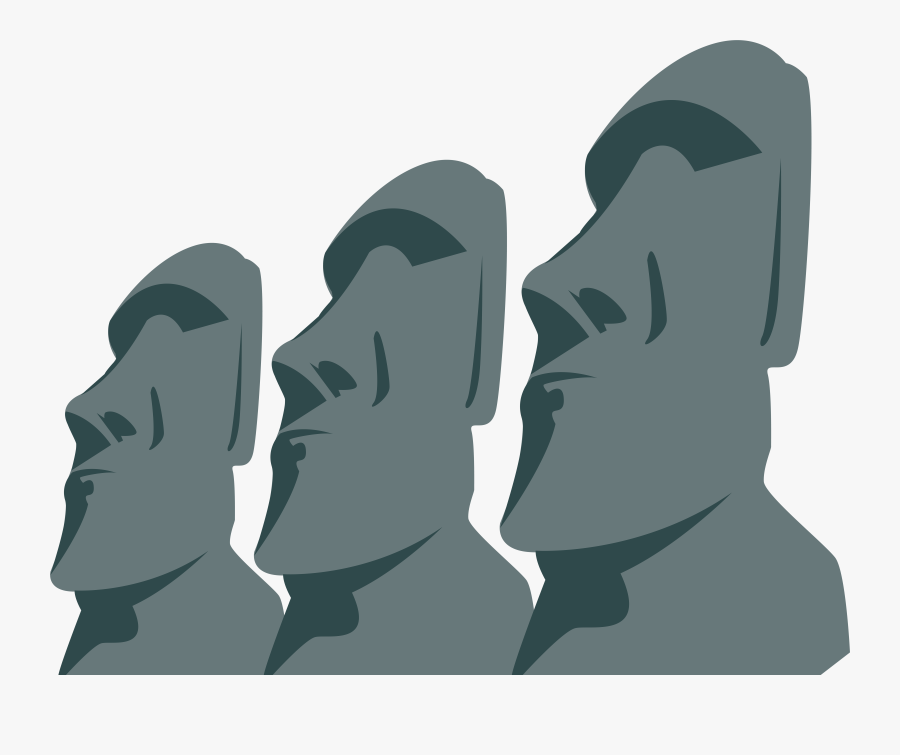Moai Statues Png Clip Art, Transparent Clipart