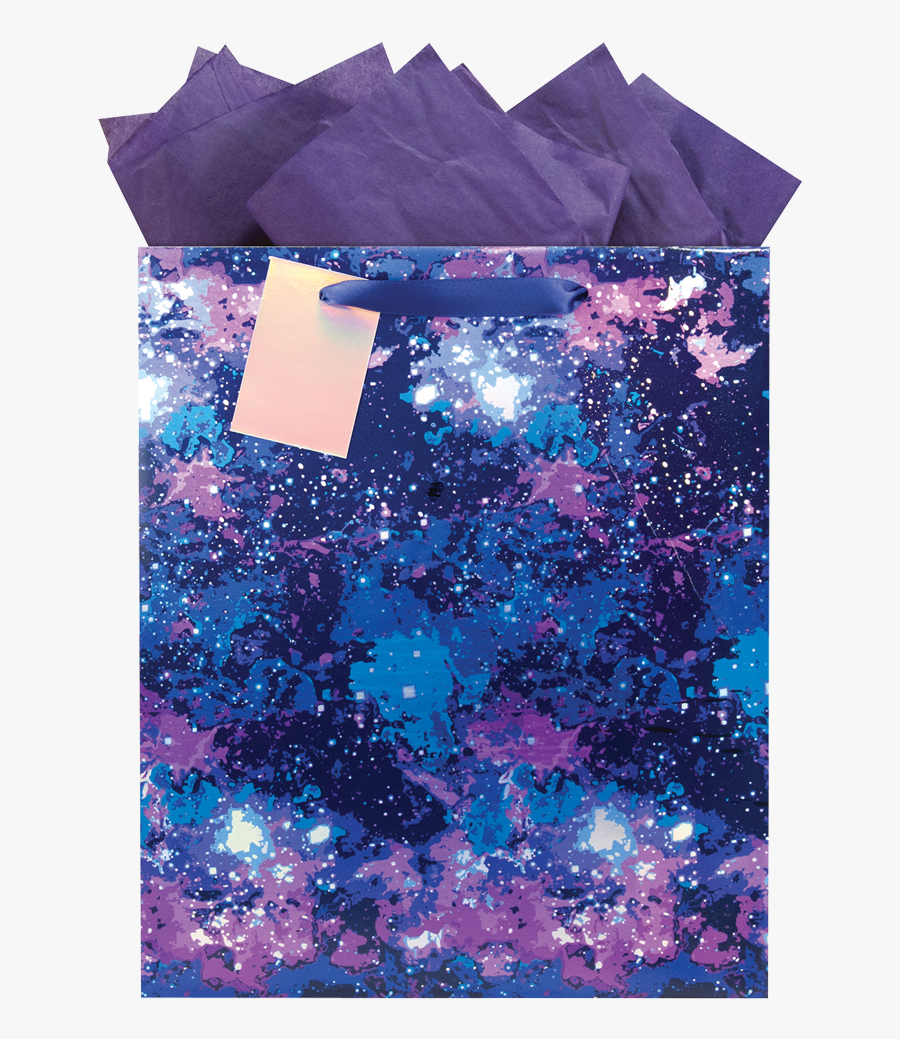 Galaxy Large Gift Bag - Galaxy Gift Bag, Transparent Clipart