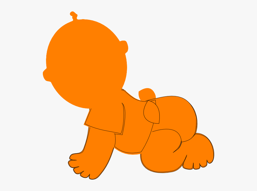 Silhouette Baby Vector Png, Transparent Clipart