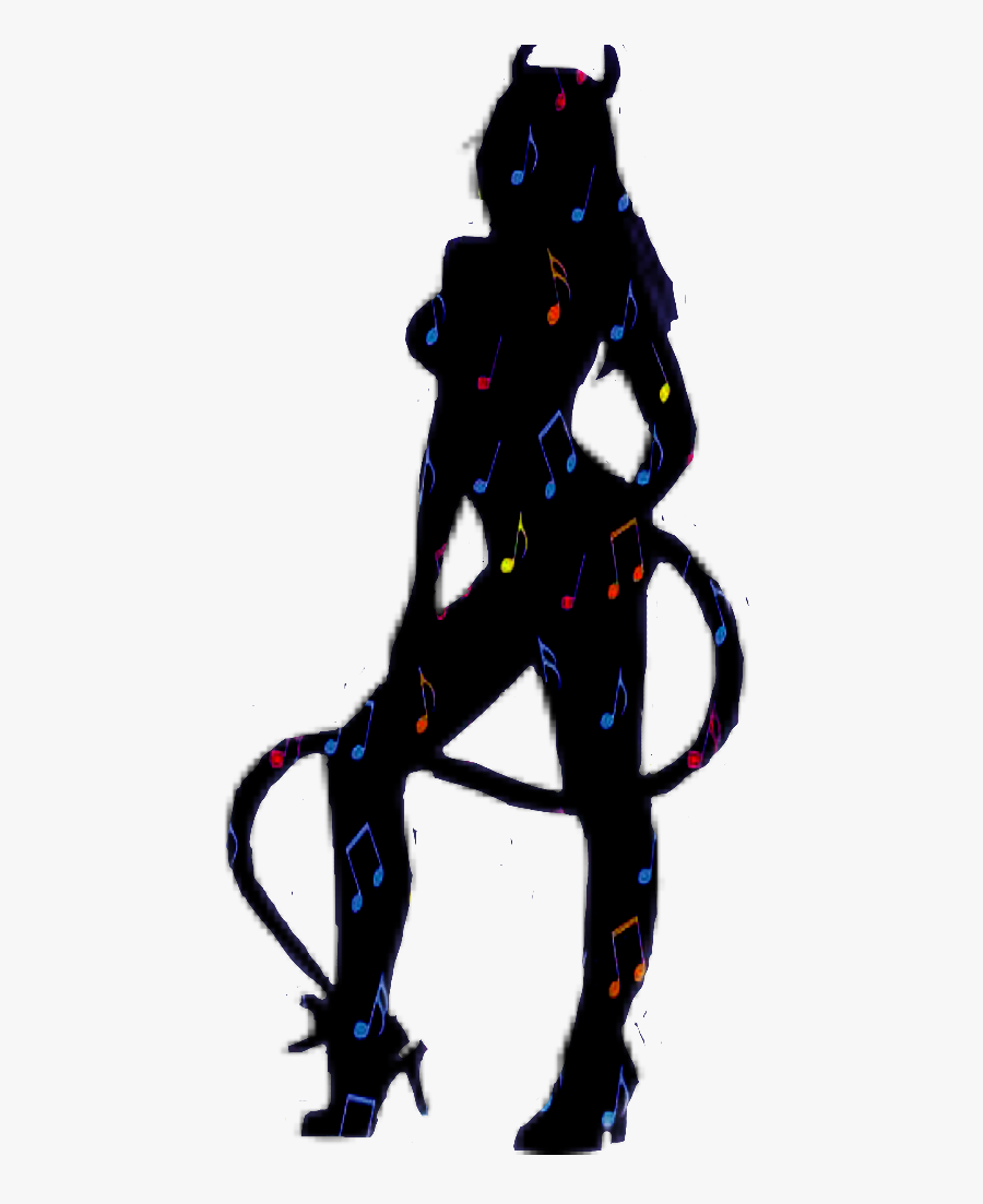 Sexy Silhouette Devil Woman Natnat7w Silhouette Silhoue - Sexy Devil Girl Silhouette, Transparent Clipart