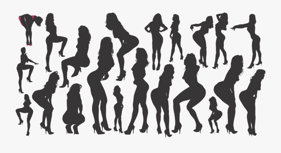 Vector Silhouettes, Sexy Silhouettes, Sexy - เงา เซ็กซี่, Transparent Clipart