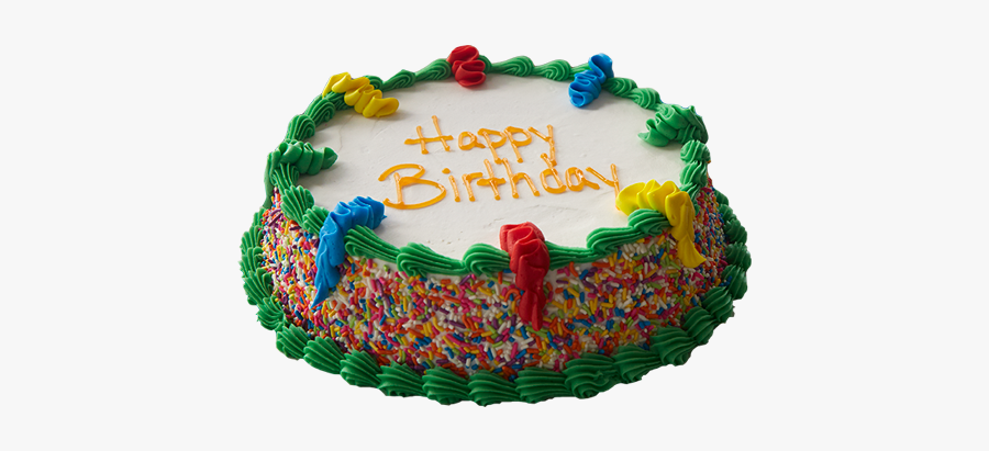 Melting Vector Cake Frosting - Carvel Cake With Rainbow Sprinkles, Transparent Clipart