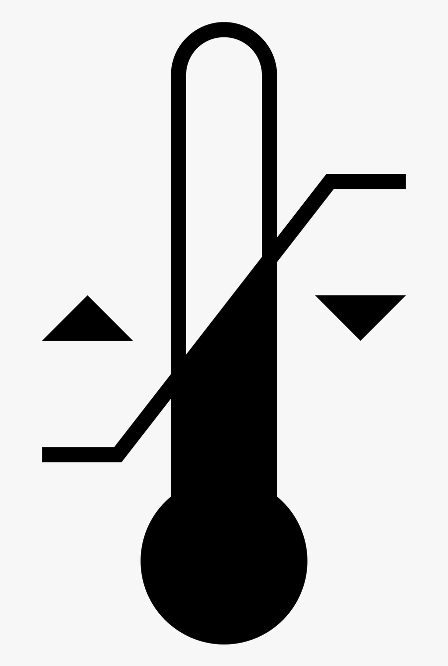 Black & White Clip Art Images Thermometer, Transparent Clipart