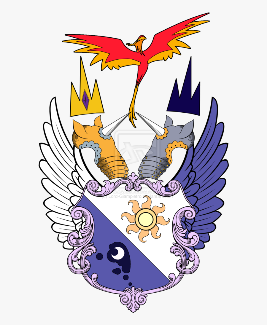 Ord-giampie Princess Celestia Princess Luna Twilight - Pretty Coat Of Arms, Transparent Clipart