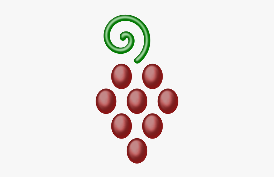 Bunch Of Red Grapes - Grape, Transparent Clipart