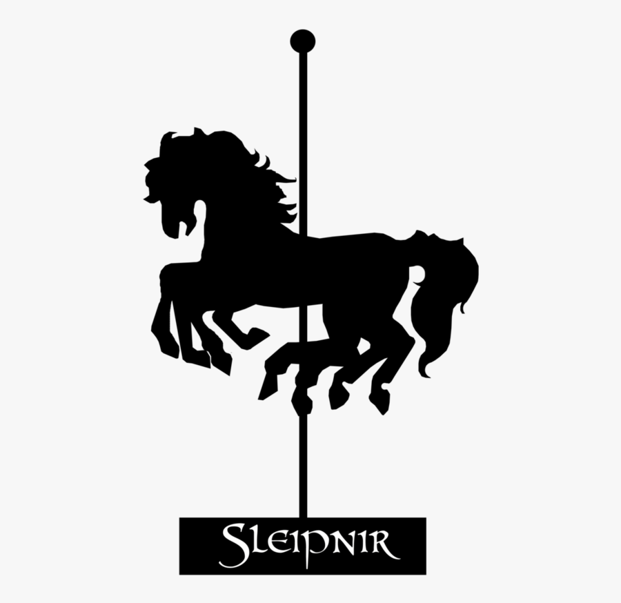Horse Photo - Silhouette Carousel Horse Clipart, Transparent Clipart