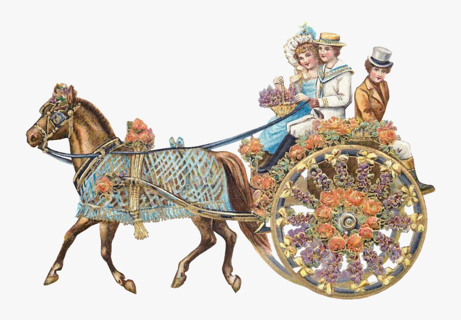 Happy Birthday Horse Carriage, Transparent Clipart