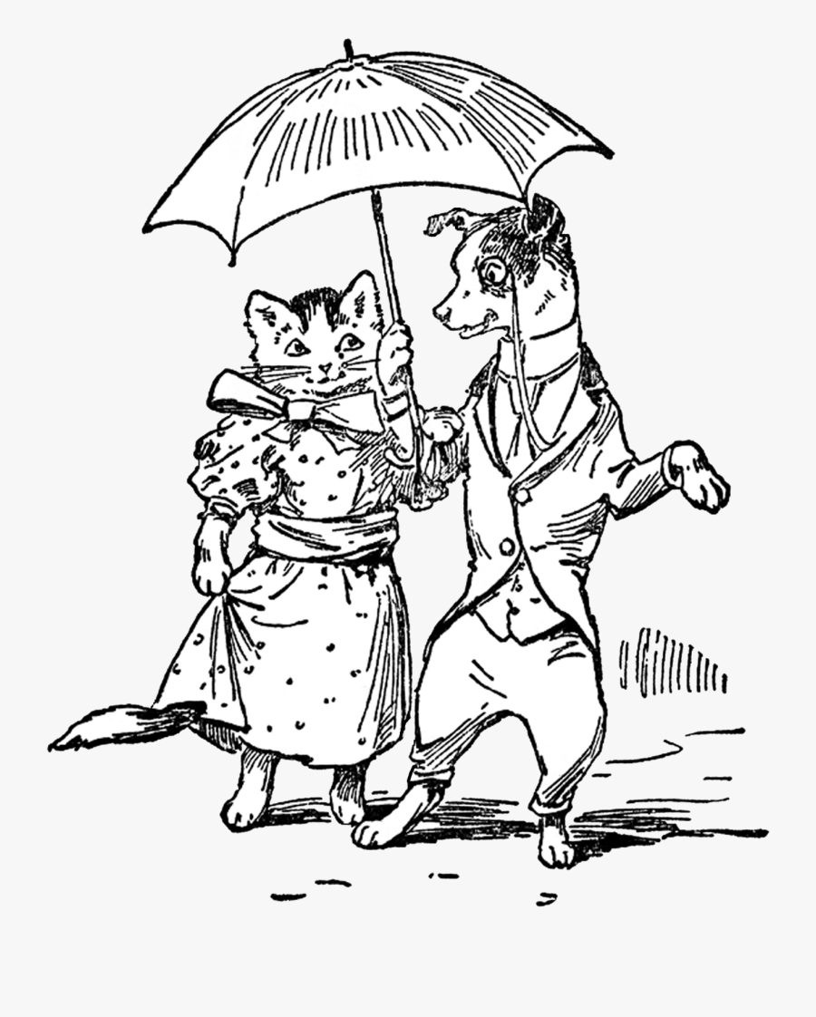 Potatoes Drawing Vintage - Vintage Cat Illustration Free, Transparent Clipart