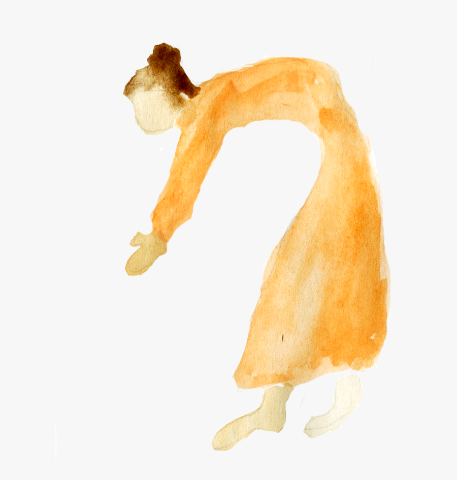 My Process Included Sketching The Illustration Out - Watercolor Paint, Transparent Clipart