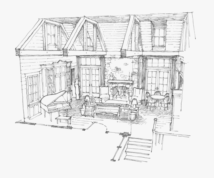 Clip Art Royalty Free Download Sketchbook Drawing House - Technical Drawing, Transparent Clipart