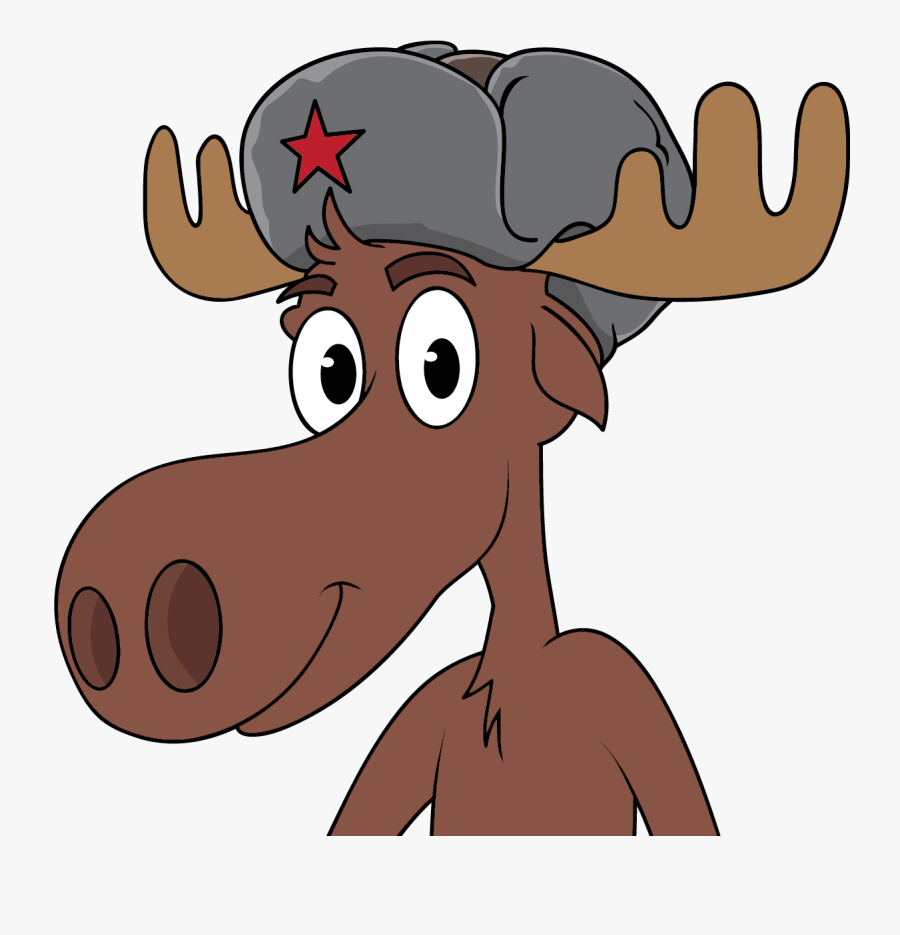 Trains In Russia And - Moose Cartoon Png, Transparent Clipart