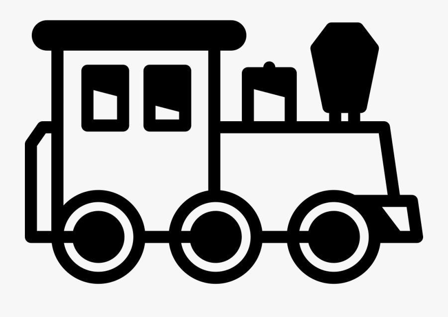 Train Clipart Icon - Cartoon Train Going To The Right, Transparent Clipart