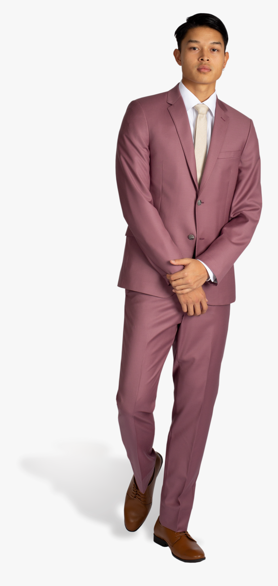 Transparent Suit And Tie Png - Light Maroon Suit Men, Transparent Clipart