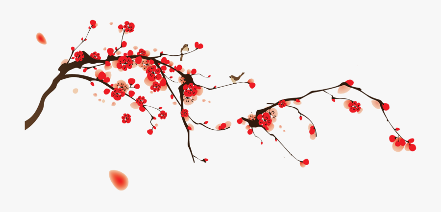 Japanese Flowering Cherry Transparent Images Png - Red Cherry Blossom Png, Transparent Clipart