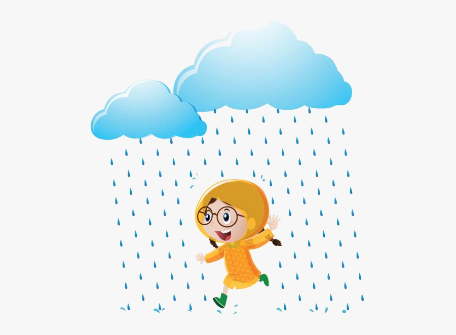 Rain Royalty Free Asian Run Vector Images Transparent - Run In The Rain Clipart, Transparent Clipart