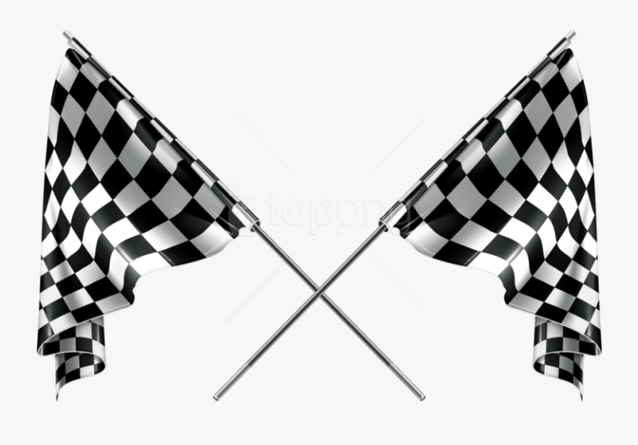 Free Png Download Checkered Flags Clipart Png Photo - Transparent Background Checkered Flag Png, Transparent Clipart