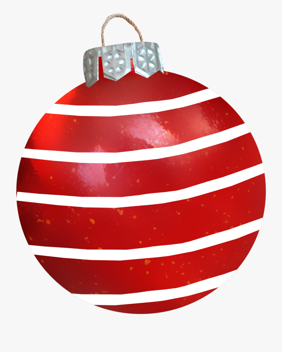 Ball Ornament Christmas Red Hd Image Free Png Clipart - Bola Roja Navideña En Png, Transparent Clipart
