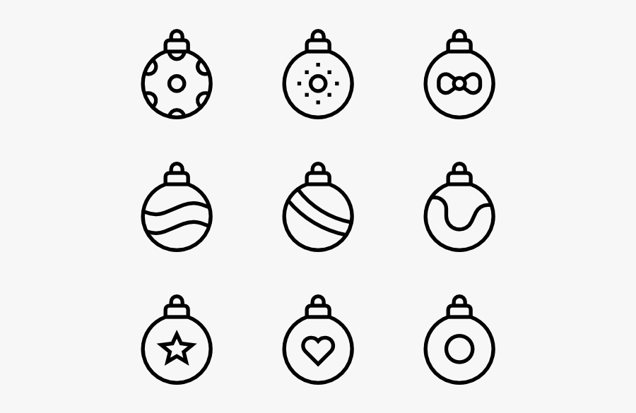 Christmas Balls - Timer Icon Vector Free, Transparent Clipart