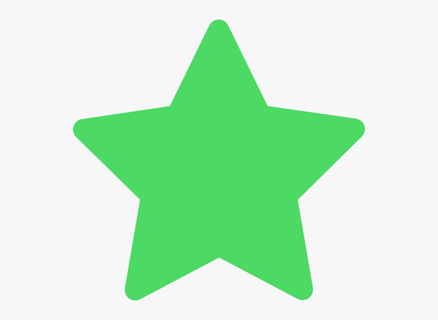 Star Green Favorite Clip Art - Green Star Icon Png, Transparent Clipart