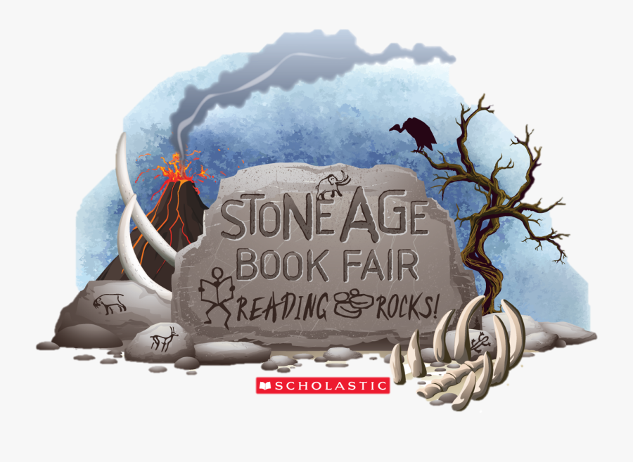 Stone Age Large Logo - Scholastic Book Fair Stone Age, Transparent Clipart