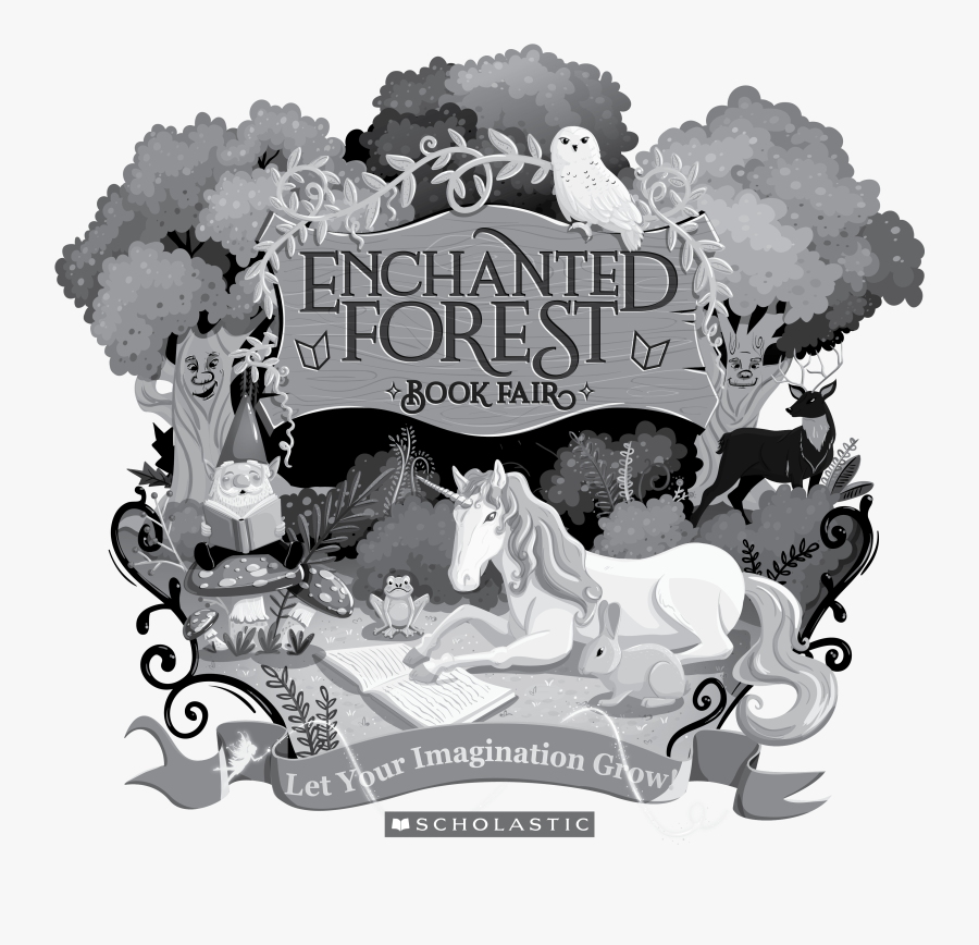 Enchanted Forest Scholastic Book Fair, Transparent Clipart