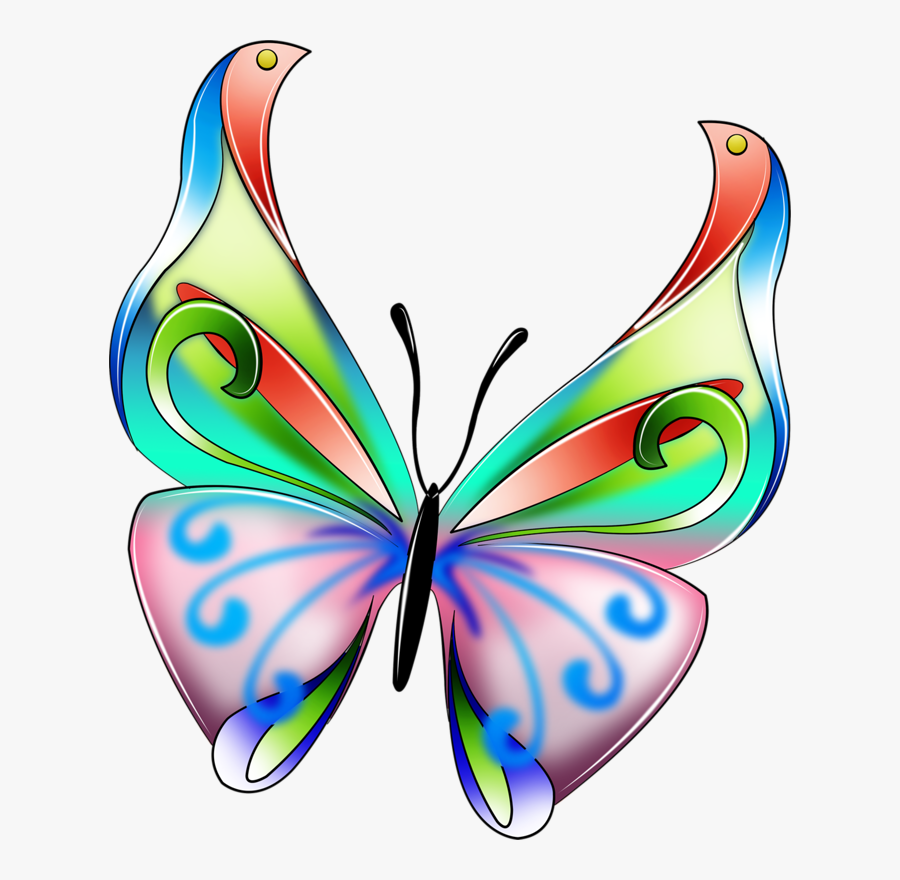 Butterfly Cliparts Png Beautiful - Colorful Butterfly Clipart, Transparent Clipart