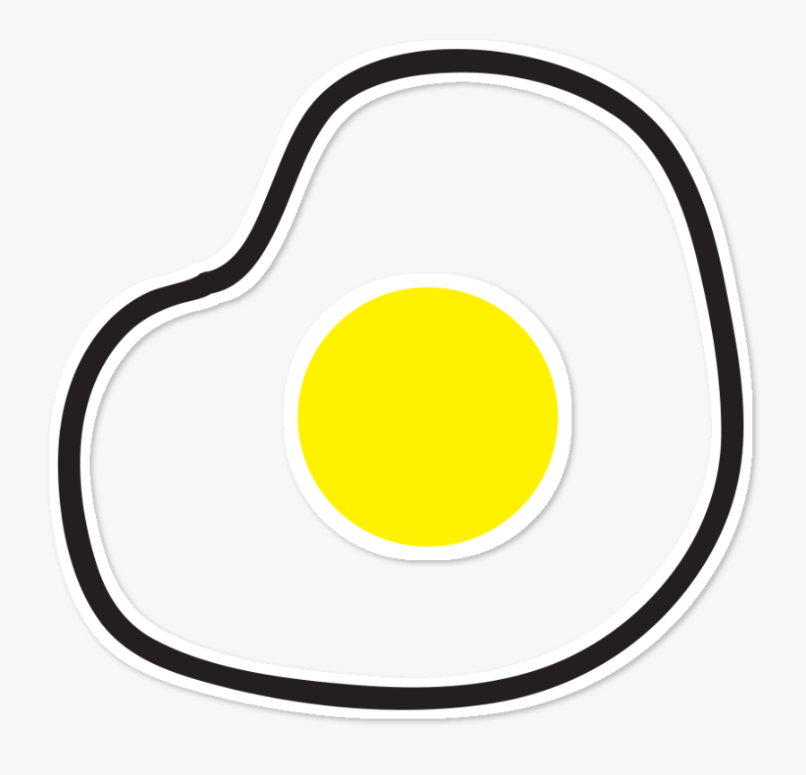 Clip Art Adesivo Ovo Frito De - Wagggs, Transparent Clipart