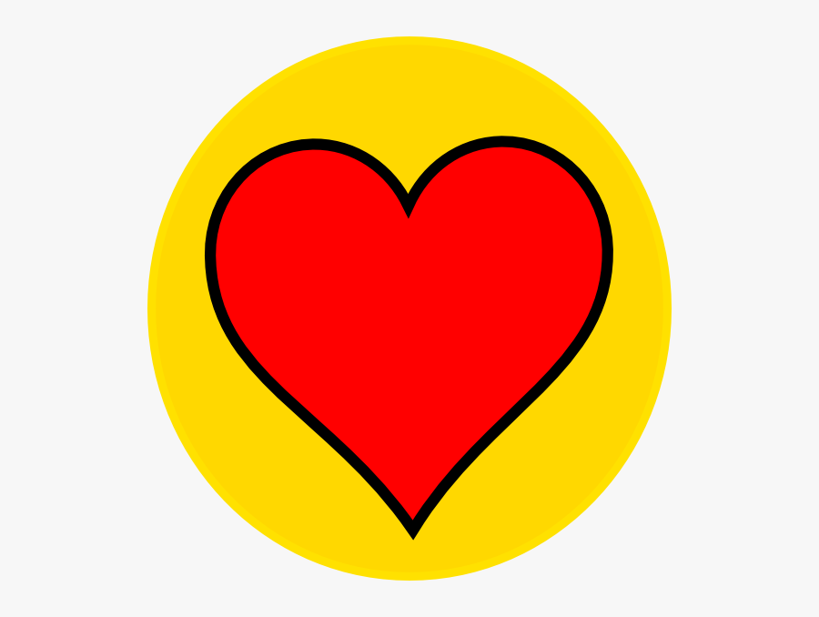 Transparent Orange Heart Png - Red And Yellow Heart, Transparent Clipart