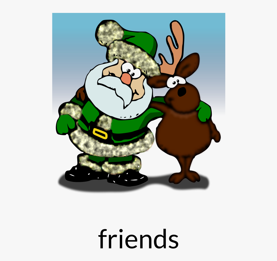 Friends Recolored - Christmas Day, Transparent Clipart